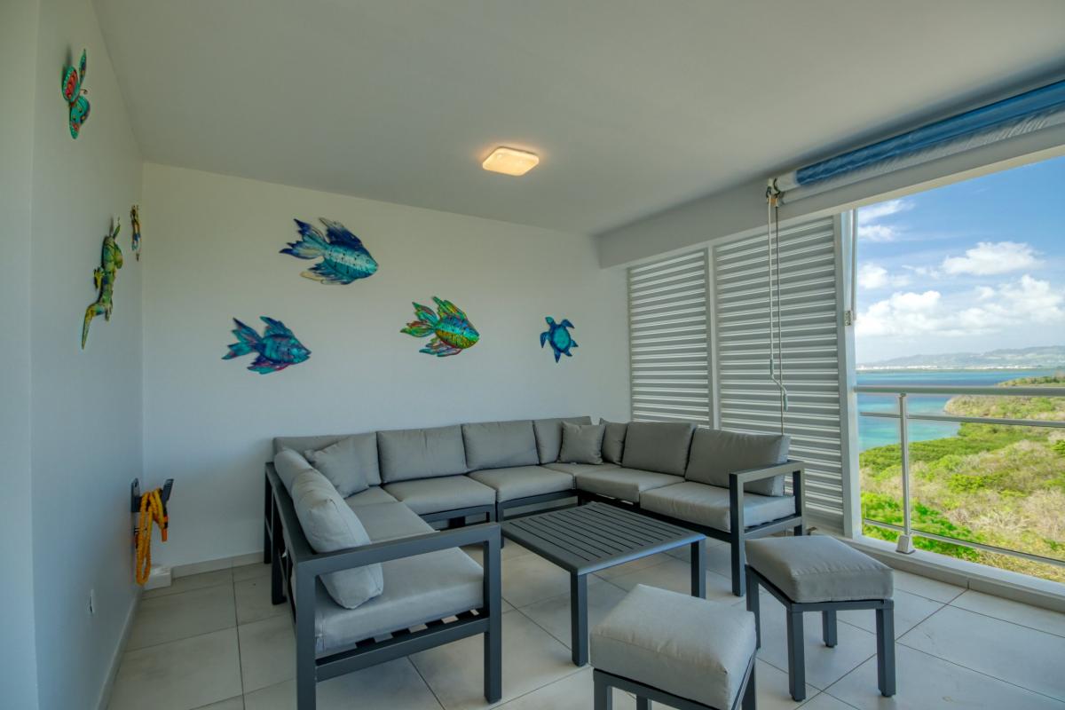 Location appartement luxe Trois Ilet Martinique - Salon exterieur